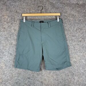 J.Crew Shorts Mens 30 Green Tech Stretch Nylon Golf Classic Beach Active 9"